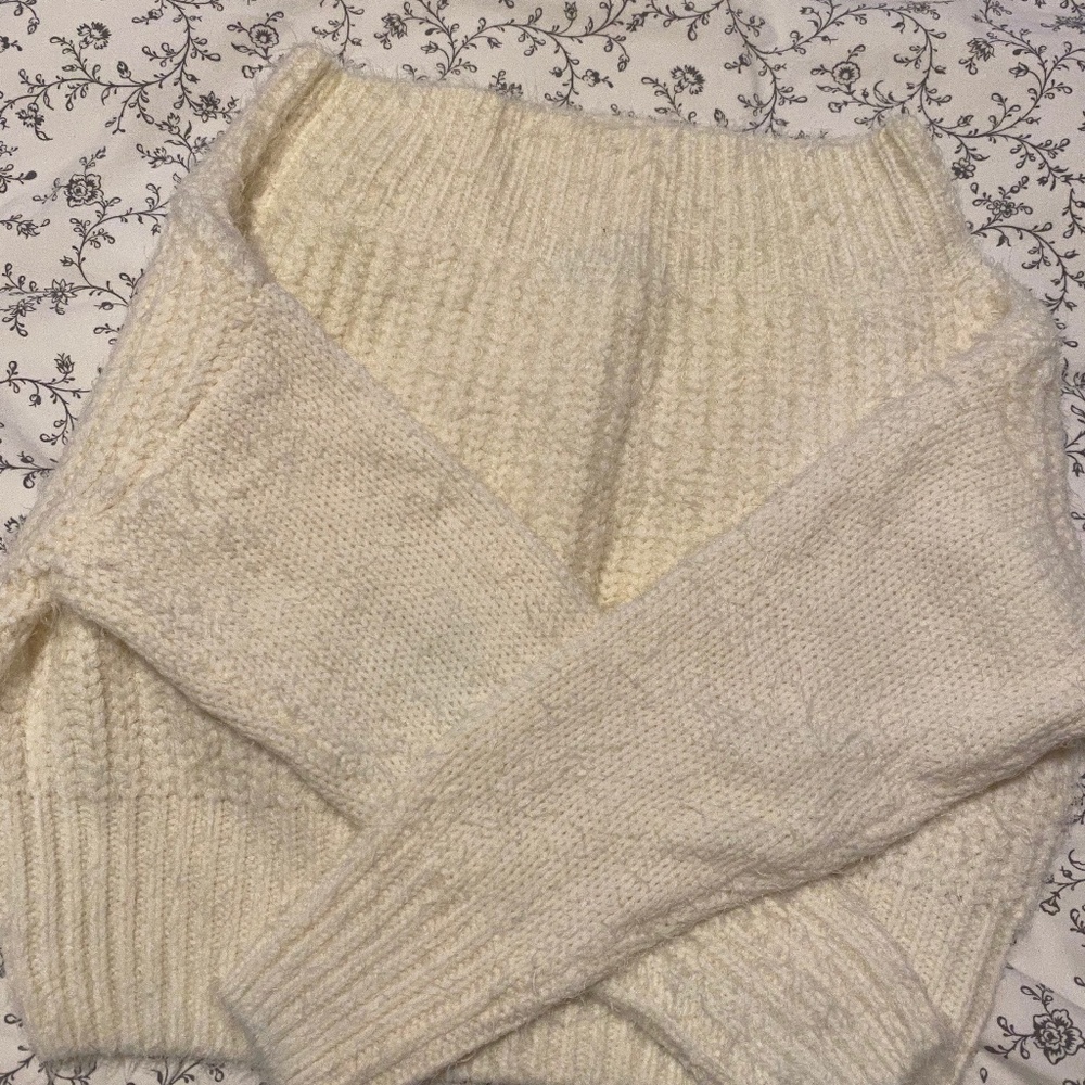 Off the shoulder sweater